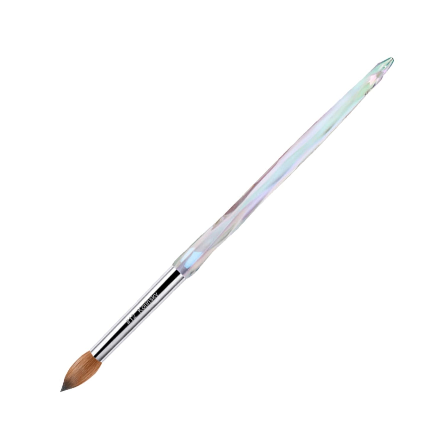 Kolinsky Acrylic Nail Brush #12 - 100% Pure Hair for Acrylic Powder & EMA Monomer | Professional Quality, Superior Liquid Retention