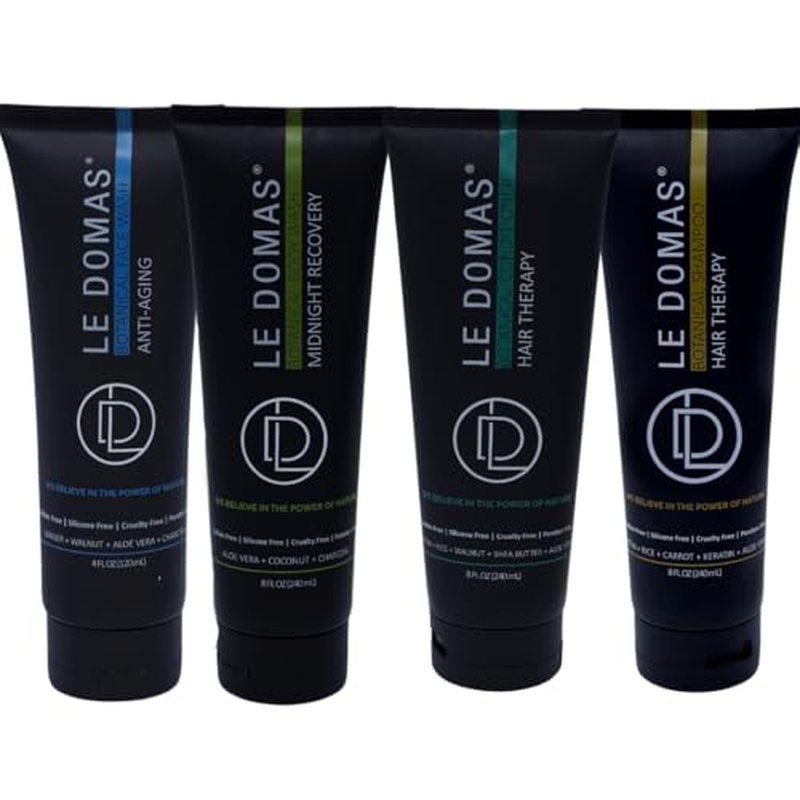 Botanical Hair & Body Care Set ? Hydrating Face Wash, Midnight Skincare Body Wash, Hair Growth Shampoo and Conditioner, Sulfate Free Formula with Natural Ingredients for All Hair & Skin Types