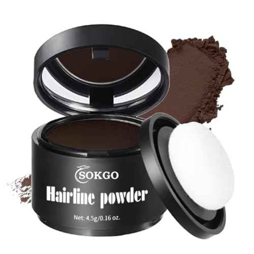 Invisible Hairline Powder, Undetectable Coverage for Bald Spots Receding Hairlines, 3 Seconds Fill for Bald Spots & Thinning Edges, Waterproof, Transfer-Resistant, Natural Matte Finish