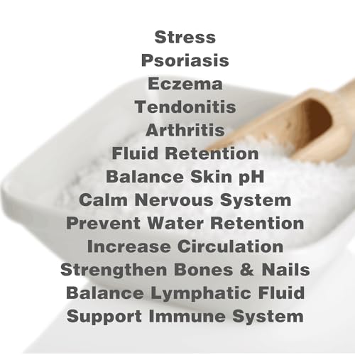 One With Nature 100% Pure Dead Sea Salt for Bath, 5lb Unscented. Dead Sea Salt is high in Essential Minerals, Such as Magnesium, Sulfur, Zinc, Potassium. Exfoliates, Nourishes Skin, Helps Restore pH