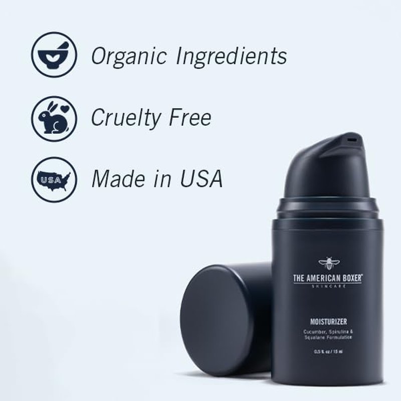 Men's Face Moisturizer - Hydrating Cream for Dry Skin | Soothes Irritation, Reduces Razor Burn & Redness, Quick Absorbing, Anti-Aging Formula