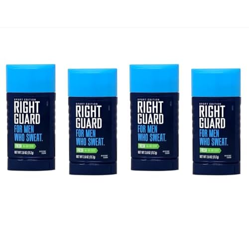 Right Guard Sport Fresh Scent Invisible Solid, 2.6 Ounce (Pack of 4)