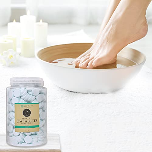 Ginger Lily Farms Botanicals Pedicure Spa Tablets, Natural & Organic, Replenishes Moisture, Softens & Conditions Skin, Ocean Scent, 105 Ounces, 500-Count