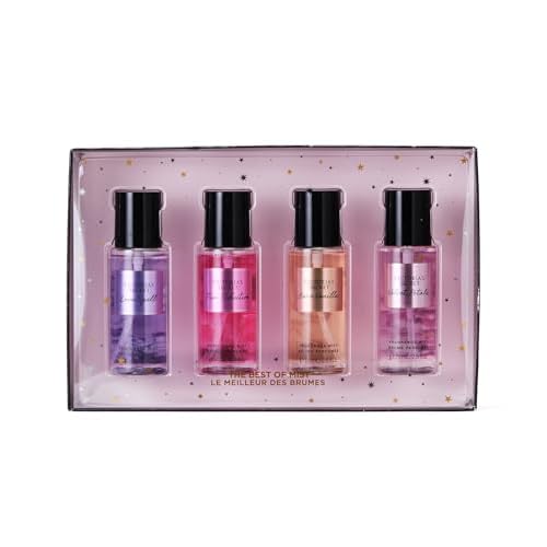 Victoria's Secret Fragrance Mist Collection 4 Piece Mini Mist Gift Set, Assorted Scents, Gift Set for Women