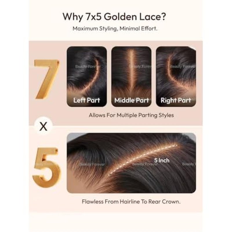Beauty Forever Side Part Bob Wig Human Hair Ombre Chestnut Brown Glueless HD Lace Bob Drawstring Wig with Face Framing Bangs 150% Density 10 Inches Pre Cut Plucked Bye Bye Knots Ready to Go Short Wig