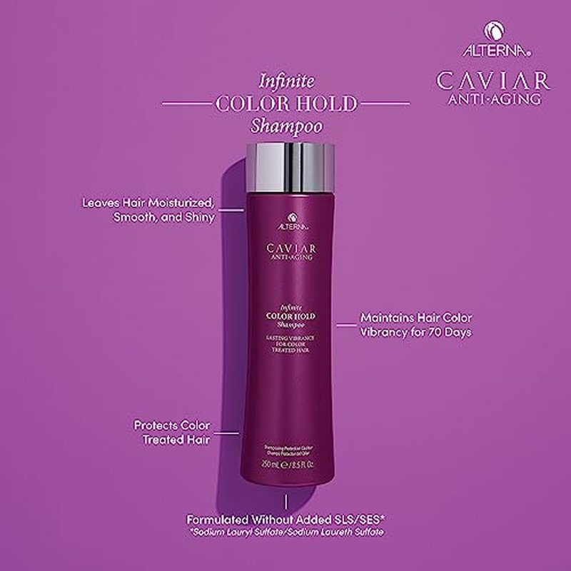 CAVIAR Anti-Aging Infinite Color Hold Shampoo | For Color Treated Hair | Minimizes Color Fade | Sulfate Free
