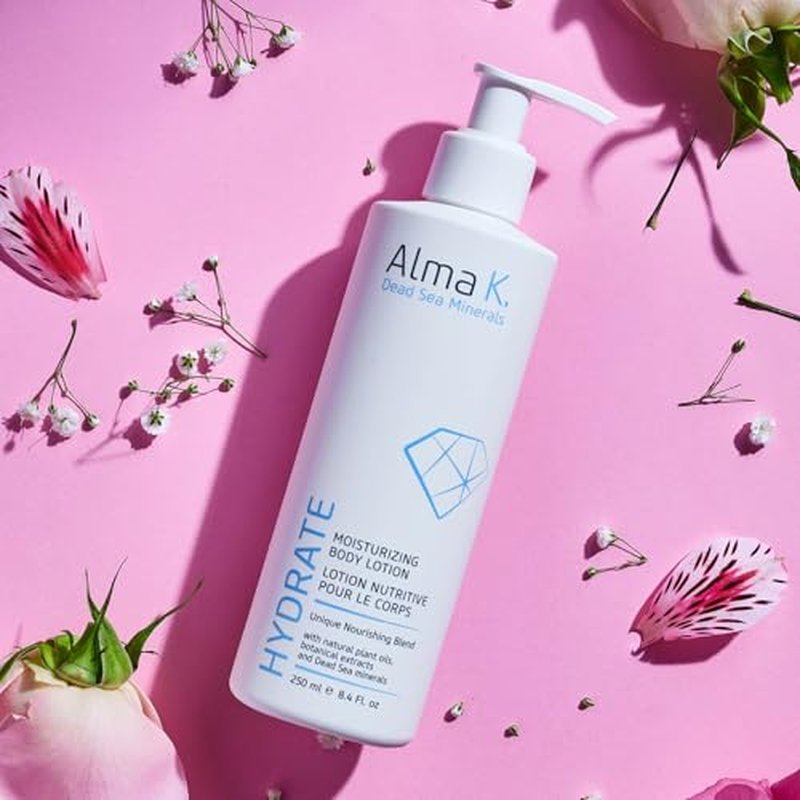 Alma K Moisturizing Body Lotion - Infused with Dead Sea Minerals - Vitamin E - Hydrating Body Lotion for Women - Body Lotion for Dry Skin - 8.4 oz