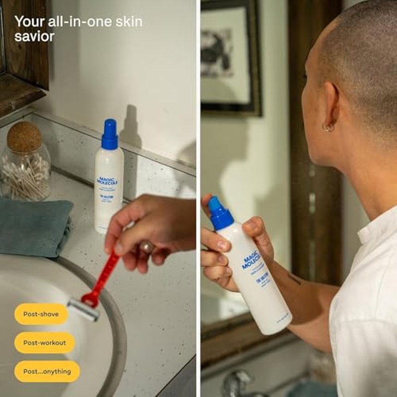Magic Molecule Hypochlorous Acid Spray ? Soothing Facial Mist for Redness & Irritated Skin ? Cleansing & Purifying ? Everything Home & Travel Bundle (1x 8oz + 2x 3.4oz)