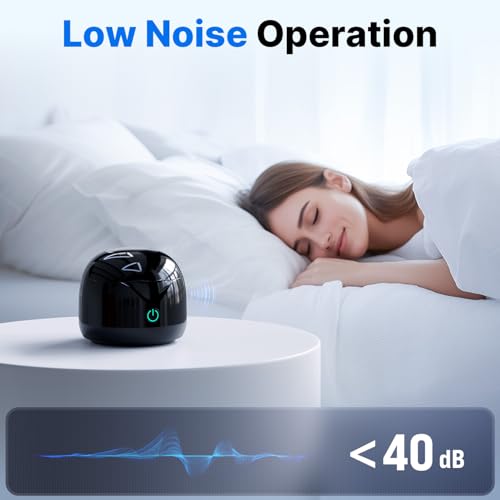 Ultrasonic Retainer Cleaner - UV Dental Cleaning Pod Night Guard Cleaner for Dentures, Aligner, Braces, Toothbrush Heads, Jewelry (Black)