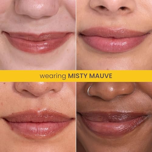 Burt¡¯s Bees Stocking Stuffers Tinted Boosted Balm, Misty Mauve, Hydrating Tinted Lip Balm, 24 Hour Lip Moisturizer with Responsibly Sourced Beeswax, 100% Natural Origin, 1 Count, 0.16oz