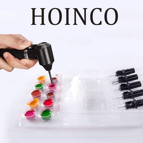 HOINCO 25PCS Disposable Tattoo Cartridge Tray,Plastic Tattoo Cartridge Cup Holder For Working Cup Cleaning Cup