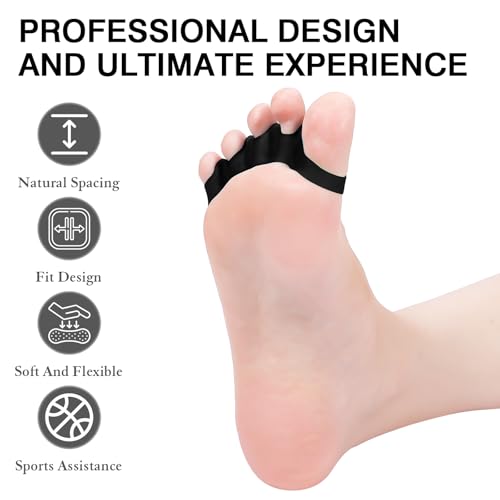 8PCS Toe Spacers for Women and Men, Toe Separators for Pedicure, Bunion Corrector, Hammer Toe Straightener, Plantar Fasciitis, Toe Spreaders for Foot Pain Relief and Foot Health.