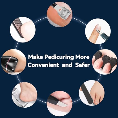 Wea&Hea Electric Callus Remover for Feet with 3 Roller Heads 2 Speed Rechargeable Waterproof Professional Pedicure Kit 17 in 1 Foot File Tools Perfect for Dead Hard Cracked Dry Skin