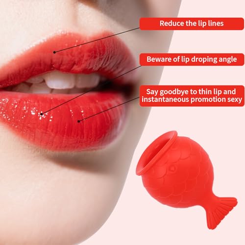 2 Pcs Lip Plumper Device, Reusable Long-lasting Fish Shape Lip Plumper Tool