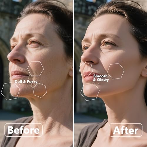 Sonic Dermaplane Razor for Women Face,Women¡¯S Facial Exfoliation & Peach Fuzz Hair Removal System,Anti-Aging?3 Speeds?8 Dermaplaning Blades?Rechargeable,Sonic Dermaplaning Tool