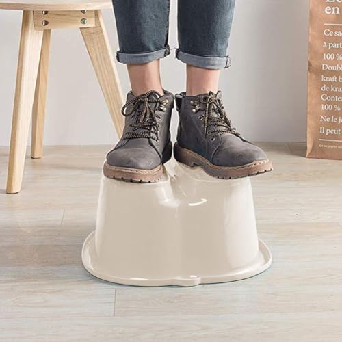 Foot Soaking Tub Large Size Foot Basin Sturdy Soaking Feet Bucket Massager Tub Exfoliation Callus Pedicure Foots Spa Bath Bucket for Women and Men (White)