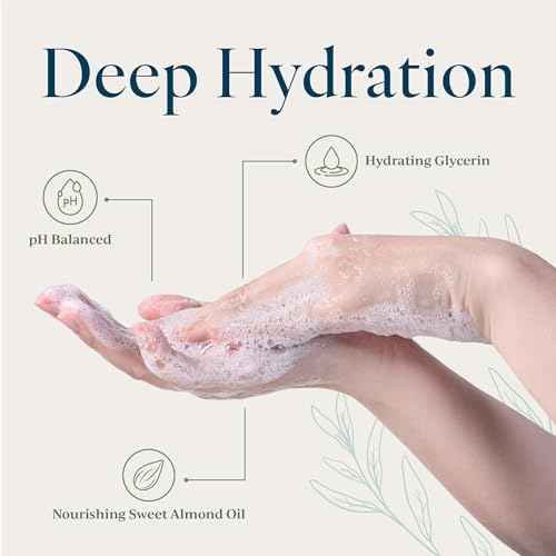 Provence Sante Natural Liquid Soap - Moisturizing Almond Oil Hand Soap with Lemon Vervain Scent - Elegant Pump Dispenser for Kitchen & Bath (16.9 oz)