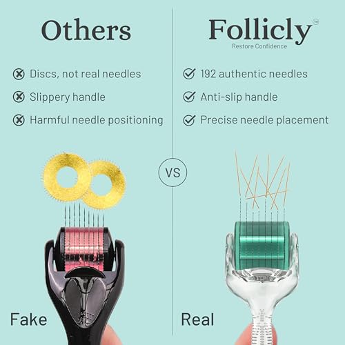 Derma Roller for Women ? Professional Microneedling Tool for Hair, Skin & Face ? 192 Authentic Titanium Microneedles ? Premium At Home Beauty Care ? Includes Free Protective Storage Case