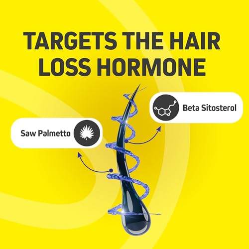Hair Growth Vitamins for Women & Men | DHT Blocker with Saw Palmetto & 10000mcg Biotin, Foli Tonic Hair Growth Supplement ? Supports Fuller, Thicker Hair Appearance, Non-GMO, 60 Vegan Capsules