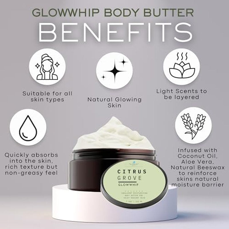 Bluebyrd Soap Co. Eucalyptus Mint Body Butter | Relaxing Whipped Body Cream for Men and Women | Non-Greasy Moisturizing Dry Skin Lotion for Hands, Body & Feet 8oz. Jar (EUCALYPTUS)