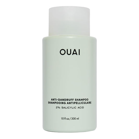 OUAI Anti Dandruff Shampoo - Soothing Salicylic Acid Shampoo for Flaky, Dry and Itchy Scalp - Reduces Itching, Redness and Irritation - Sulfate Free Scalp Care (10 Fl Oz)