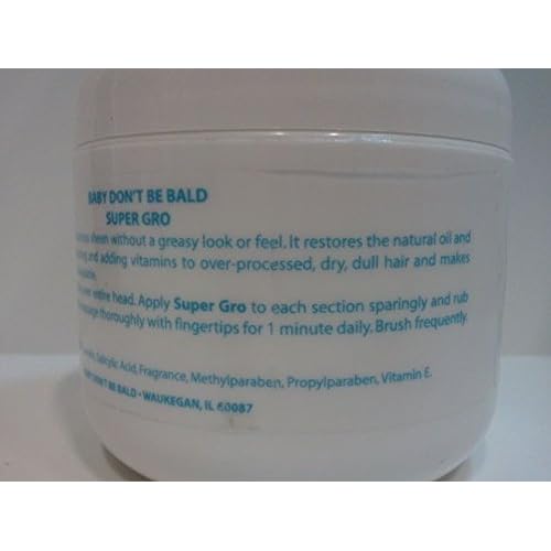 Baby Don't Be Bald Hair and Scalp Conditioner for Adults Light Blue 4oz Maximum Strength