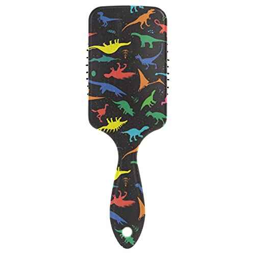 SUABO Dinosaurs Set Hair Brush, Plastic Detangler, Wet Dry, All Hair Types, Multicolor, Unisex, All Ages