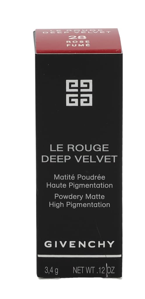 Givenchy Le Rouge Deep Velvet Matte Lipstick - 28 Rose Fume | 0.12 oz Long-Lasting Color