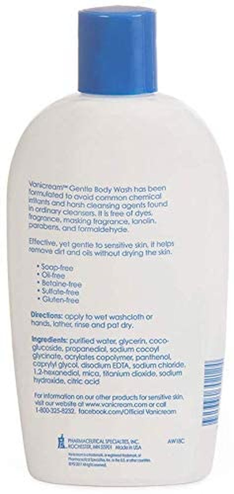 Vanicream Free and Clear Shampoo, Conditioner & Body Wash Set | Fragrance-Free for Sensitive Skin - 12 Ounce