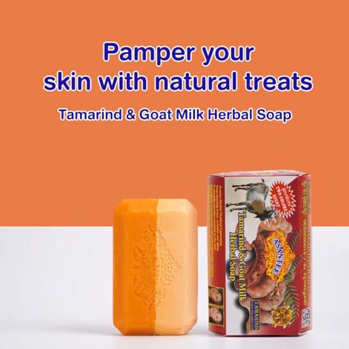 ASANTEE TAMARIND & GOAT MILK HERBAL SOAP 125 G. (Pack of 6)