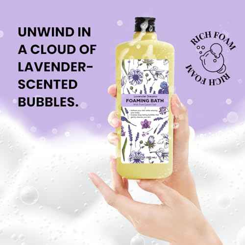 Bubble Bath for Women, Lavender Scented Bubble Bath Gifts Set, Foaming Bath Mother's Day Gifts for Mom, 51.2 fl oz (Pack of 4)