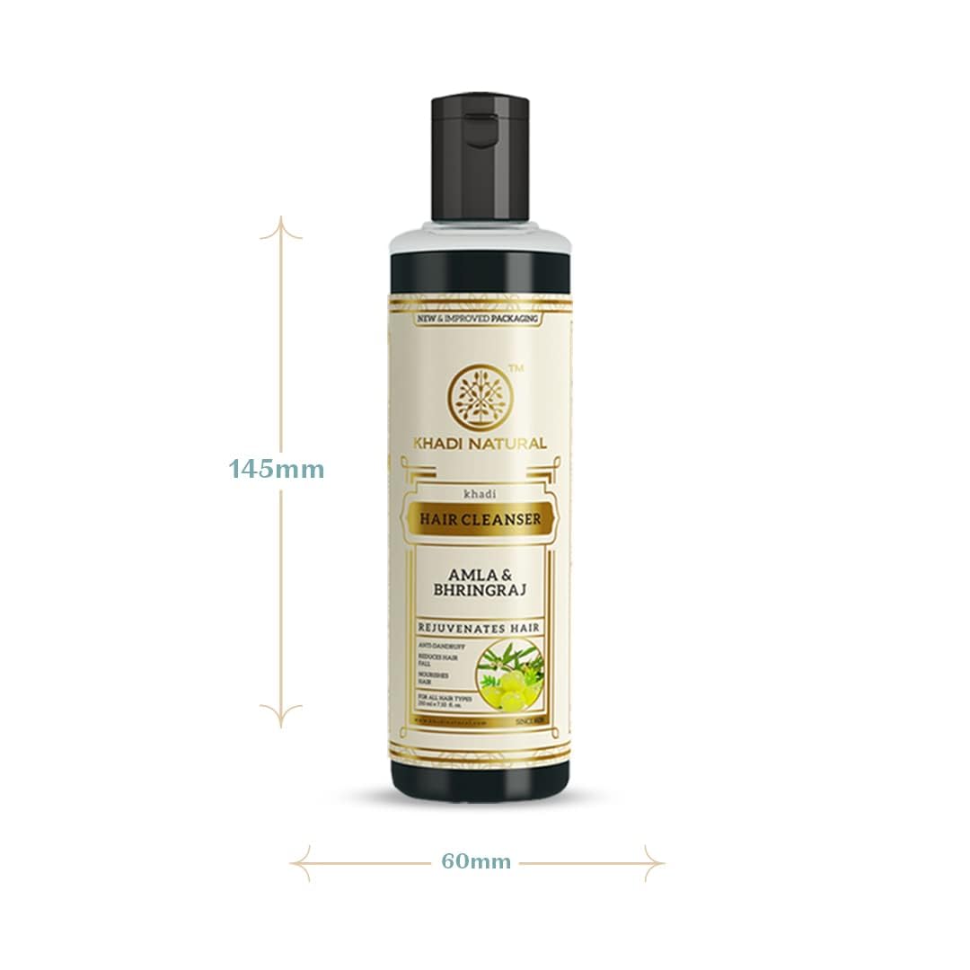 Amla Bhringraj Herbal Shampoo - Natural Hair Care | 210ml (Pack of 2)