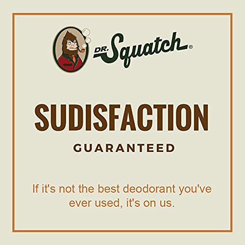 Dr. Squatch Natural Deodorant for Men - Aluminum-Free Bay Rum Scent | 2.65 oz