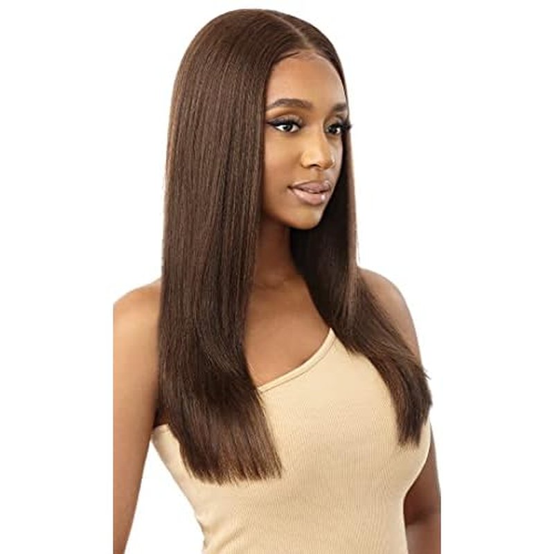 Outre 100% Human Hair Blend 13X6 Hand-Tied 360 Lace Frontal Wig - MARISA (Color:DRFF2/VANICHO)