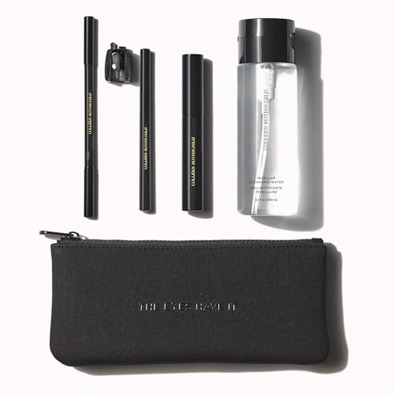 COLLEEN ROTHSCHILD The Eyes Have it Collection | 5-Pc Set | Eye Makeup Essentials | Mascara, Liquid Liner, Pencil Line & Micellar Cleansing Water (5 Count)