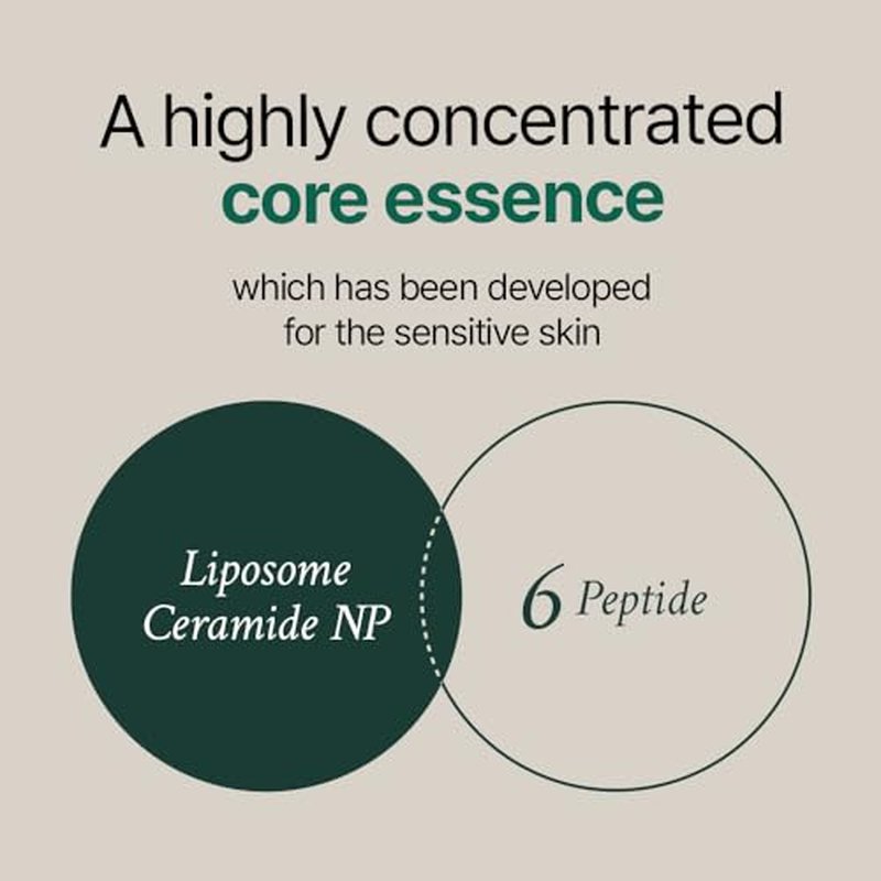 Cutem Daily Ampoule Essence (1.69fl oz) - Immediate Calming, Hydrating Serum. Sensitive Korean Skin Care. Peptides, Ceramide, Hyaluronic Acid.
