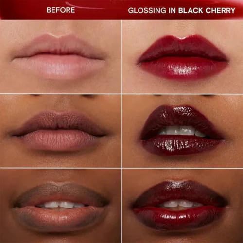Lips Staining Lip Oil Doesn't Stick, Doesn't Stain and Stays on for 24 hours,Upgrade Waterproof Long Lasting Moisturizing Lip Oil Non-stick to Cup (H)