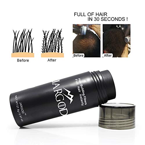 Hair Fibers for Instant Volume and Thicker Fuller Hair Hair Building Fiber for thinning Hair & Bald Spots Conceals Hair Loss in Seconds - Hair Powder for Women & Men (Dark Brown)