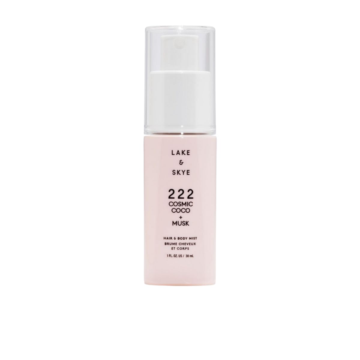 Lake & Skye Limited Edition Hair & Body Mist Discovery Set, 4 x 1 OZ, 222 Cosmic Coco + Musk, 333 Sheer Fig + Salt, 444 Sunkissed + Monoi, 555 Strawberry + Aire, Vegan, Paraben-Free