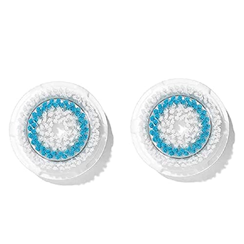 Brush Head Replacements Compatible with Clarisonic Mia 1, Mia 2, Mia Fit, Alpha Fit, Smart Profile Uplift and Alpha Fit, Deep Pore Facial 2 Pack(Deep Pore)