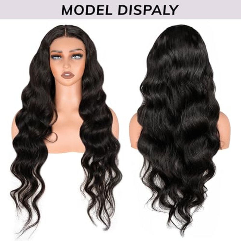 6x5 Lace Front Wig Human Hair Wig for Women 210% Density Body Wave Wear and Go Glueless Wigs Pre Plucked Pre Cut Lace Wigs Pre Bleached Tiny Knots Wig 24 Inch
