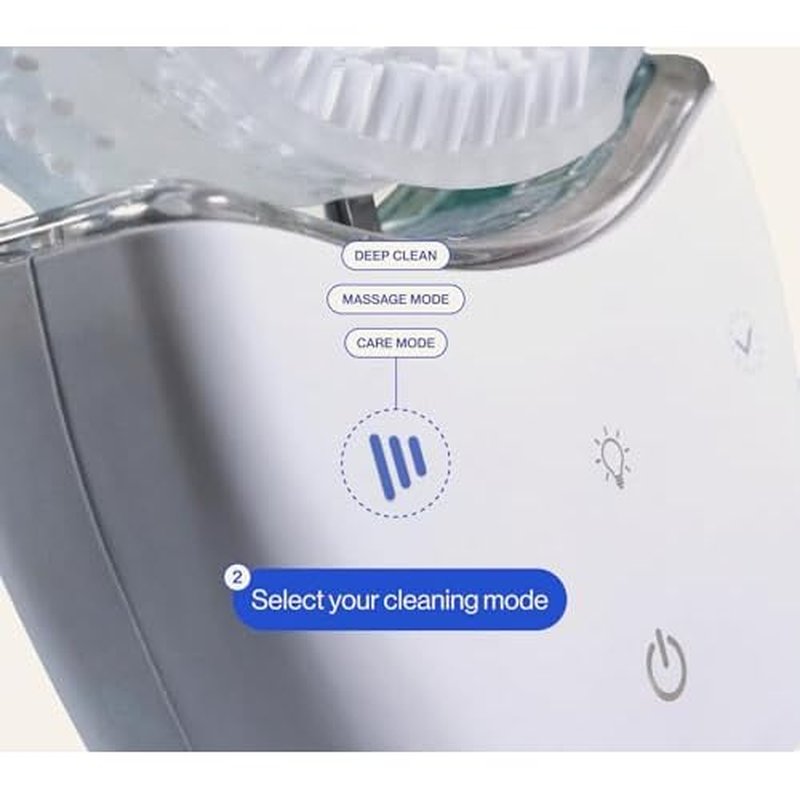 autobrush Sonic Pro Electric Toothbrush ? Only ADA Accepted U-Shaped Brush, Clinically Proven Up to 5.1X Better Cleaning, 30-Second Full Mouth 360 Clean, Rechargeable, Waterproof, Black, Men's Regular