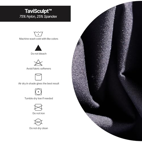 TAVI NOIR Agility Sports Bras for Women – Padded Workout Sports Bra for Gym, Training & Everyday Support,Ebony, Large
