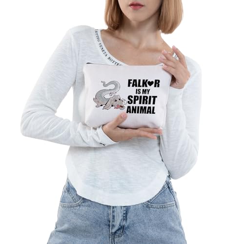 JNIAP Luck Dragon Makeup Bag Fantasy Movie Gifts Luck Dragon Zipper Bag Luck Dragon Merchandise(FALKO mb)