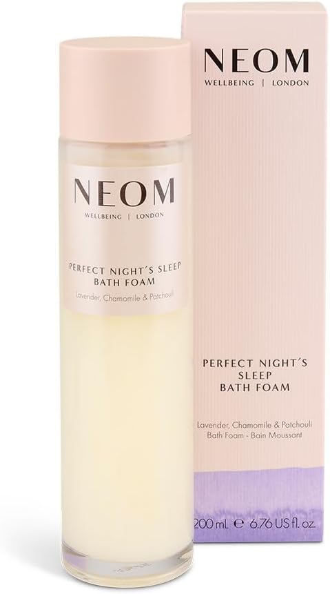 Perfect Night's Sleep Bath Foam - Lavender & Jasmine | 100% Natural Fragrance, Soothing Aloe & Almond Oil | 200ml