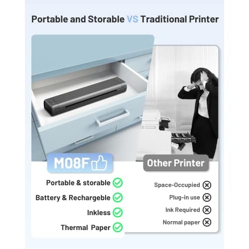 Itari M08F Tattoo Stencil Printer - Thermal Tattoo Machine Support Transfer Paper, Stencil Printer for Tattooing Support Phone & Laptop,Tattoo Printer Copier Kit for Tattoo Artist & Beginner