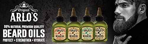 Arlo's Beard Oil Includes - Argan Tea Tree Vitamin E and Coconut (4 Pack)