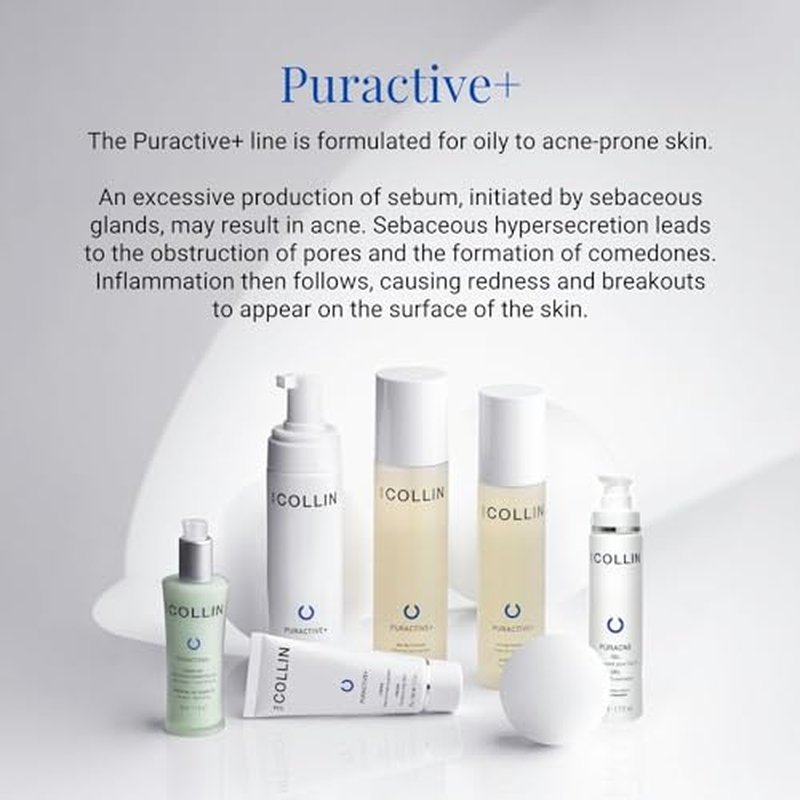 G.M. COLLIN Puractive+ Essential Oil Complex | Salicylic Acid Face Serum for Oily or Acne Prone Skin | Helps Reduce the Appearance of Blemishes