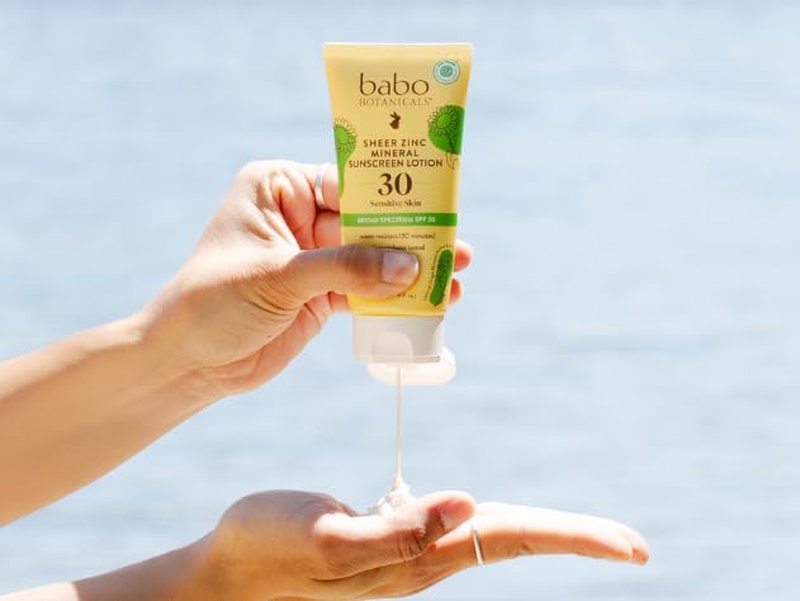 Babo Botanicals Sheer Zinc Mineral Sunscreen Lotion SPF 30 - Natural Zinc Oxide, Water Resistant & Fragrance-Free | Face & Body Protection - 1 or 2 Pack