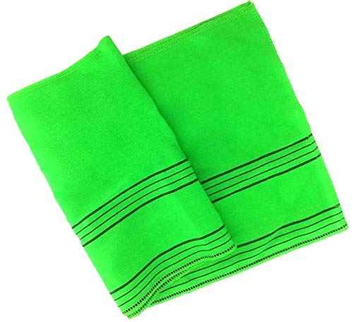 GY ebest Utra Long Size(51 in 12 in) Viscose Bath Back Towel Bundles(4 Pieces)